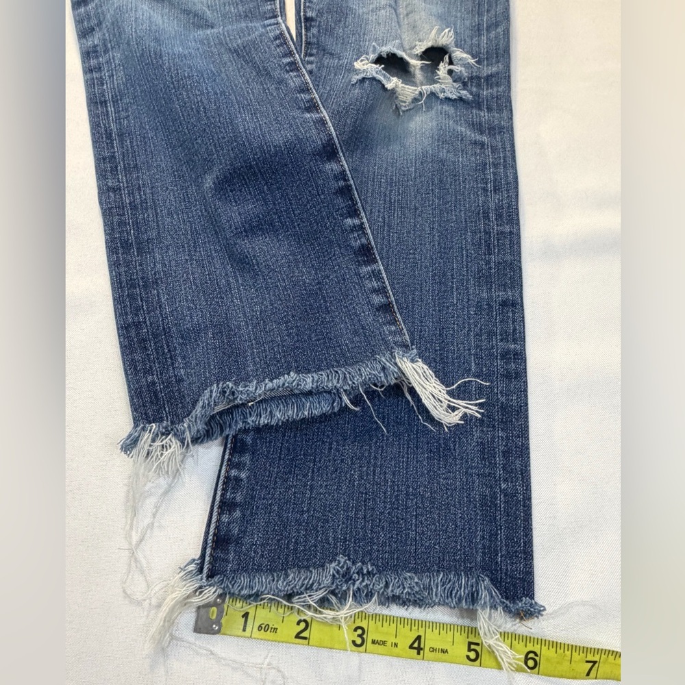 AG Adriano Goldschmied Sz 30 The Dylan Slim Skinny Jean Distressed Holes - Picture 6 of 12